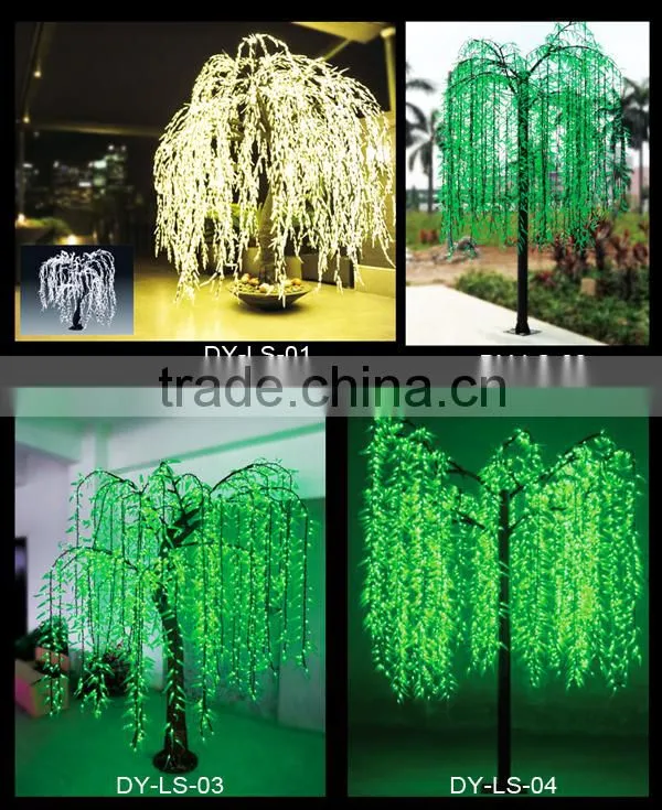 led light 40cm christmas/wedding tree with flower home decorated