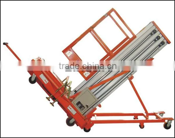 2015 Sinolift GTWY Series Tilting Mobile Single Mast Semi-Electric Work Platform