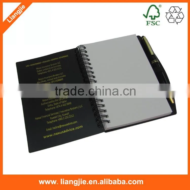 Colored sticky notepad combined magnet folder spiral notebook