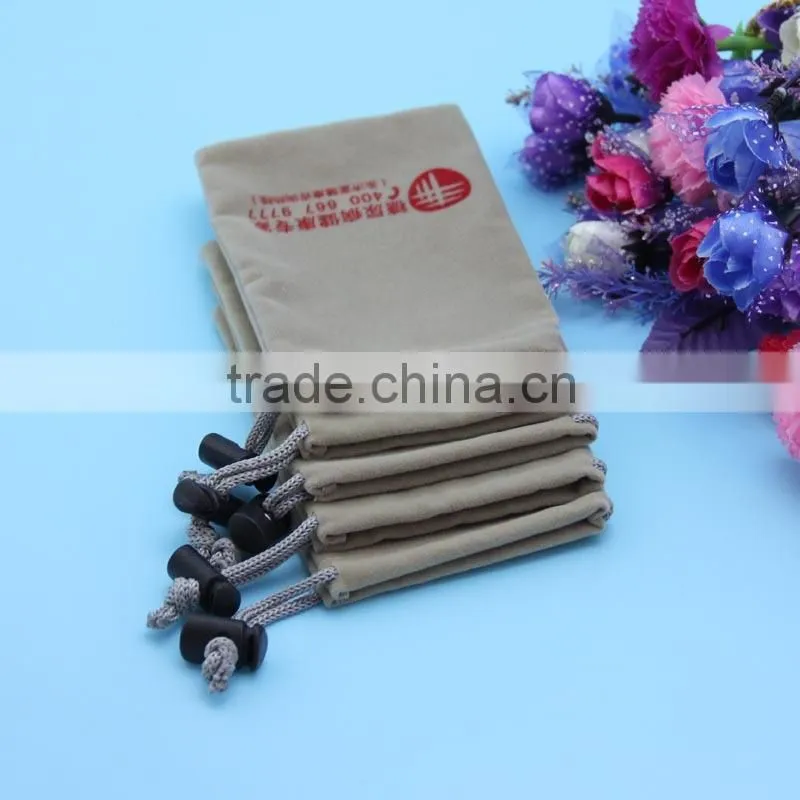 Long Velvet Pen Pouches /Bags with Drawsting