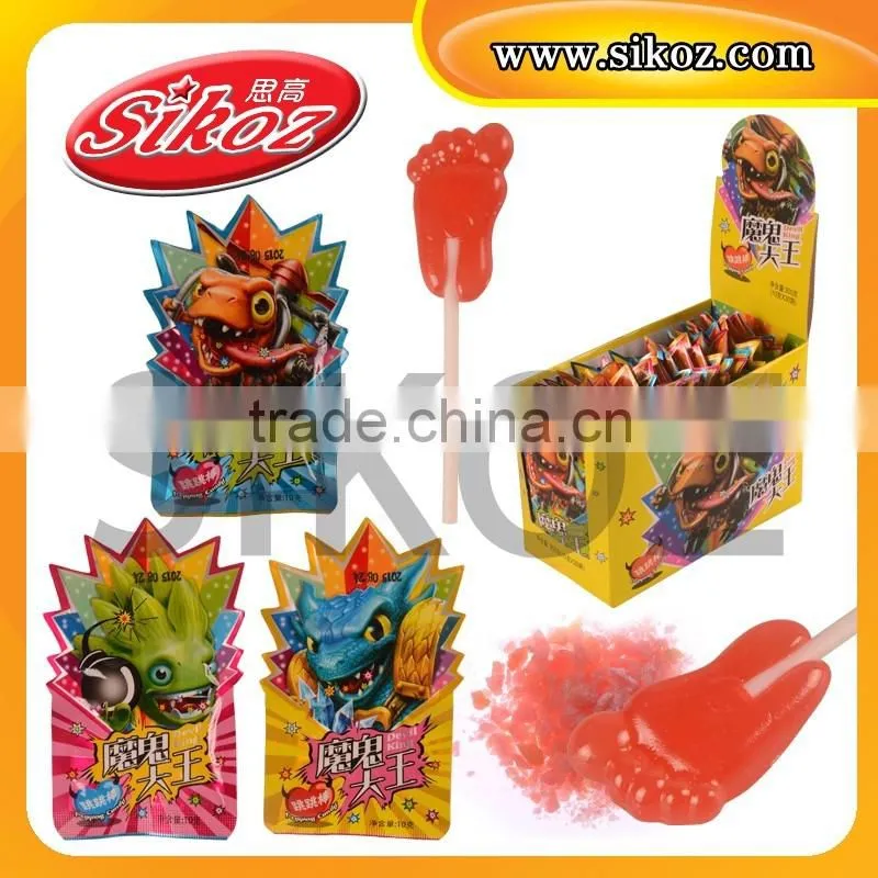 SK-P050 Fruit Foot Lollipop With Magic Pop Candy