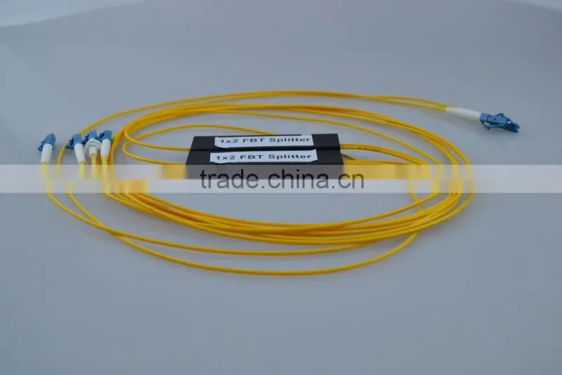 Single Mode 1x2 Fiber Optic FBT Splitter