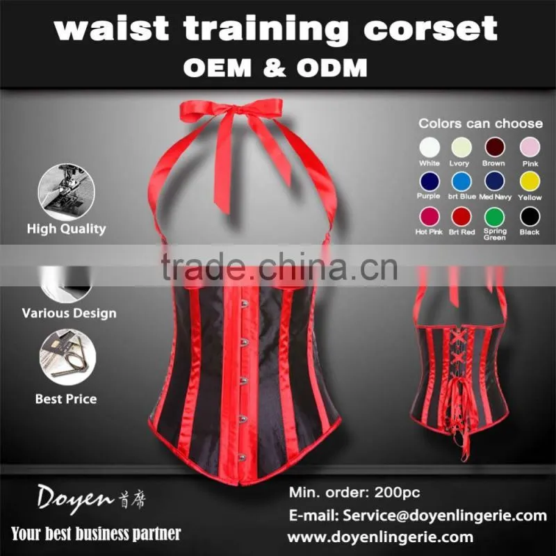 In-stock items supply type adults age group sexy steel boned corset bustiers