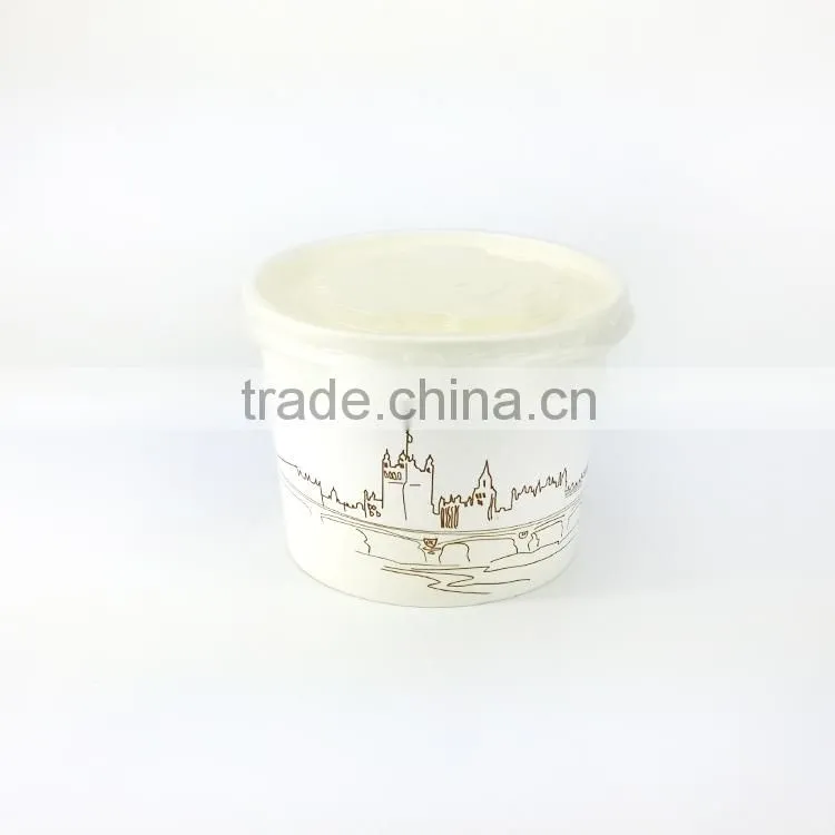 Eco-Friendly Hot Selling Disposable Paper food Bowl For Soup custom print paper bowls