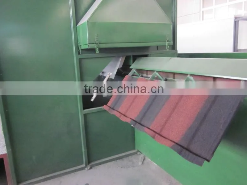 COLORFUL STONE COATED METAL ROOFING SHEET (green back aluminum zinc 1340MM*420MM) MANUFACTURER