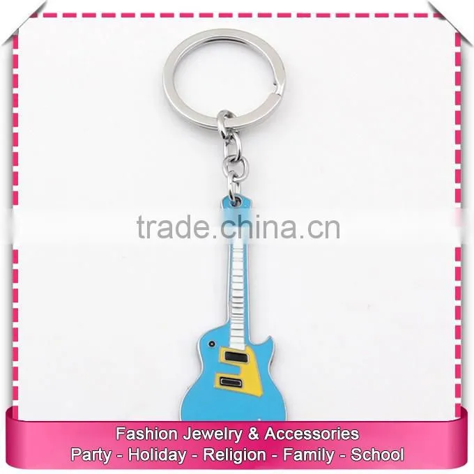 New types of guitar keychain, low price mini guitar keychain