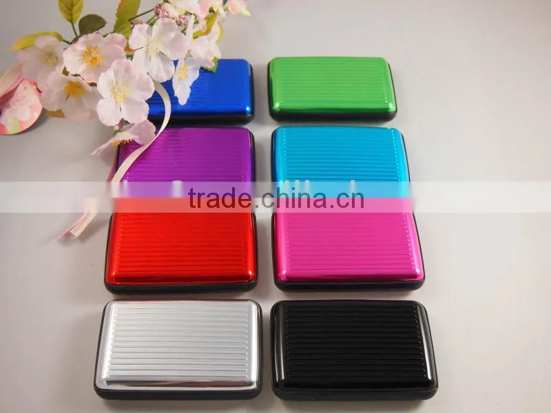 various colors aluminum credit card holder