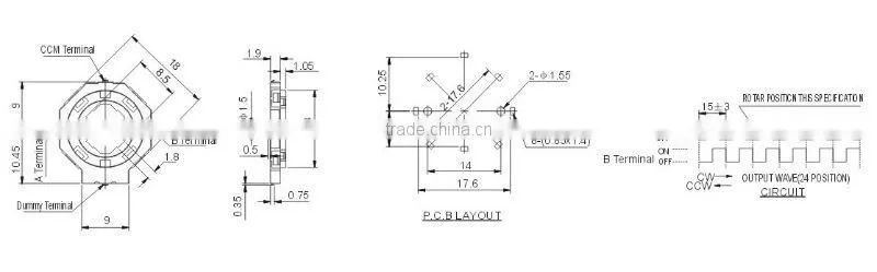PS-4224 self-lock push switch