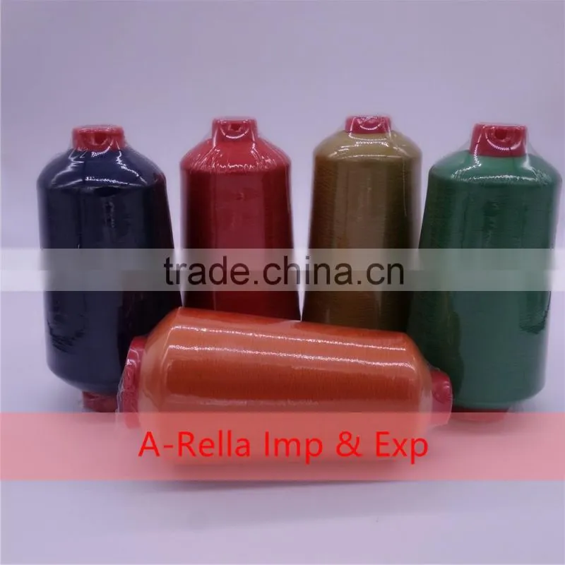 dty polyester overlock thread raw white 815g/cone export to Ghana