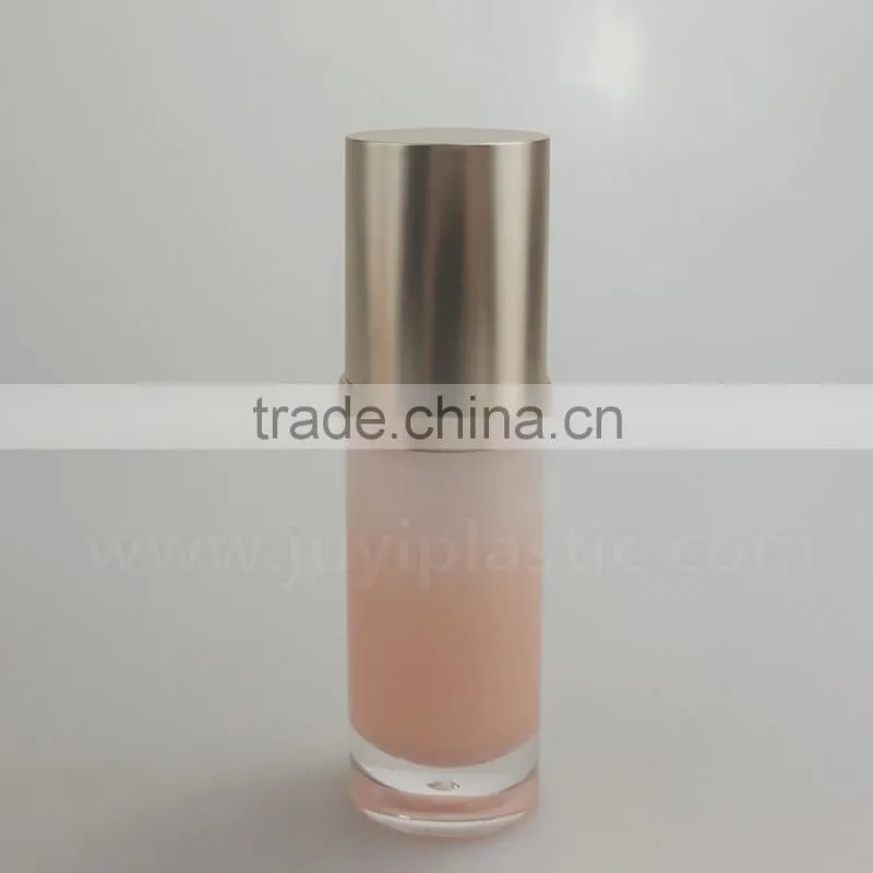 Round Cosmetic Acrylic Bottle, Acrylic Lotion Bottle With Pump