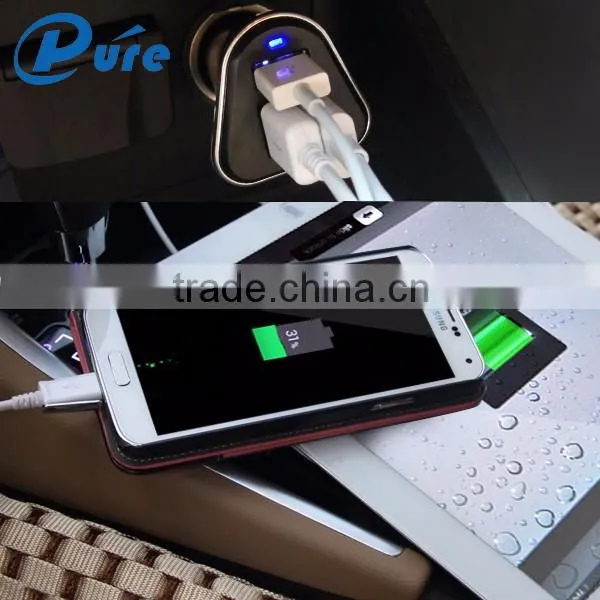 Mobile phone accessory car charger usb 5v/5.2A car usb charger,wholesale usb car charger adapter with blue LED indication