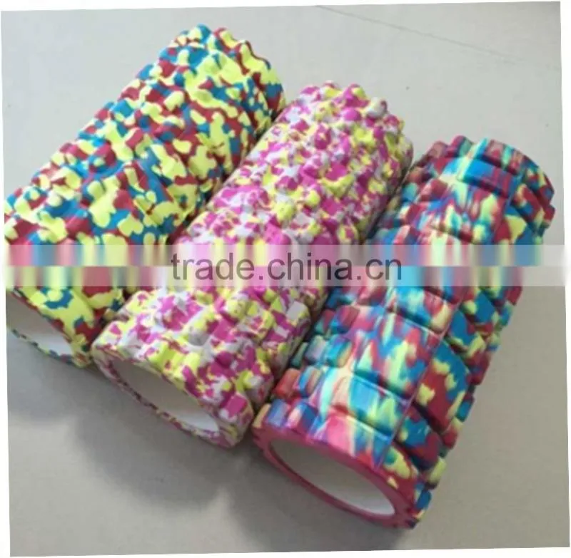 Free sample Customized Camouflage Color eva foam roller/massage roller with Bodybuilding Product