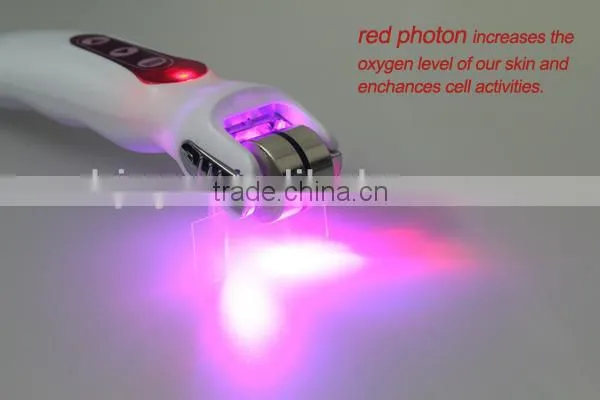 massage roller with 540 needles bio led light dns revo derma roller