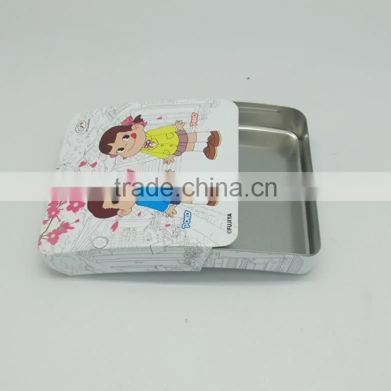 new product mint tin box sliding top lid cover metal slide box