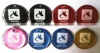 adjustable pet tag silicone blank metal pet tags