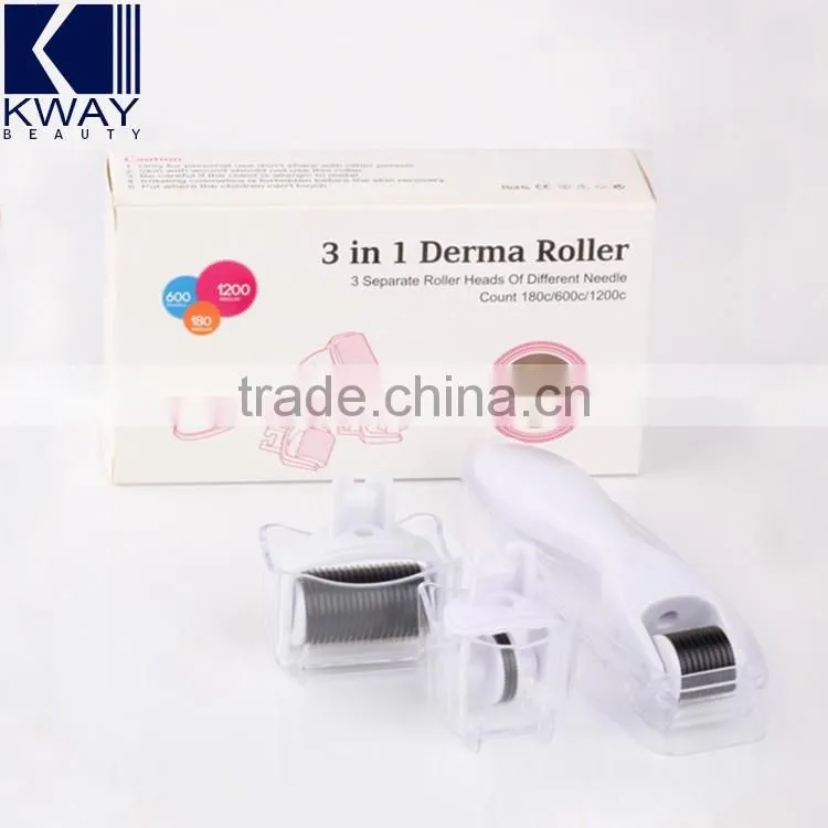 Newest multifunctional 3 in 1 skin care eye/face/body micro needle derma roller