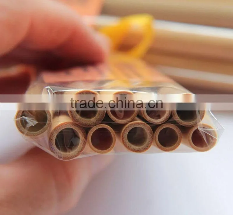 WY-CC010 2016 natural and round bamboo straws/bamboo tubularis mafactures china