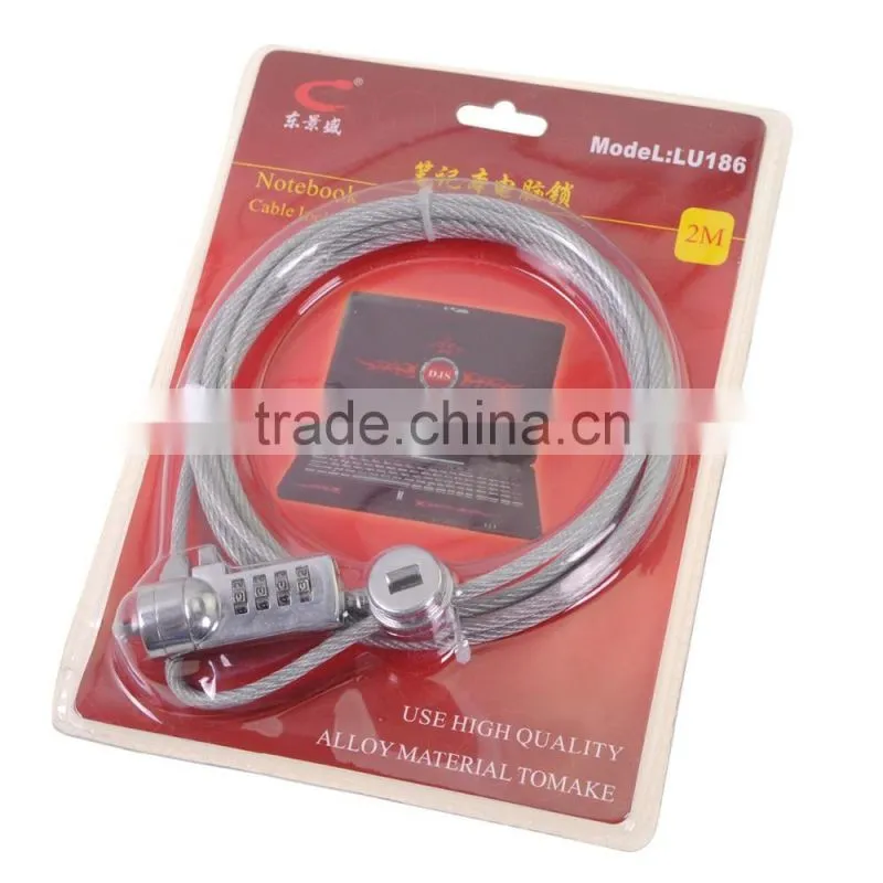 2016 for sale Notebook Laptop Chain Security small retractable Cable Lock for HP DELL Sony Acer Luggage