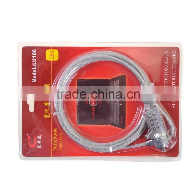 2016 for sale Notebook Laptop Chain Security small retractable Cable Lock for HP DELL Sony Acer Luggage