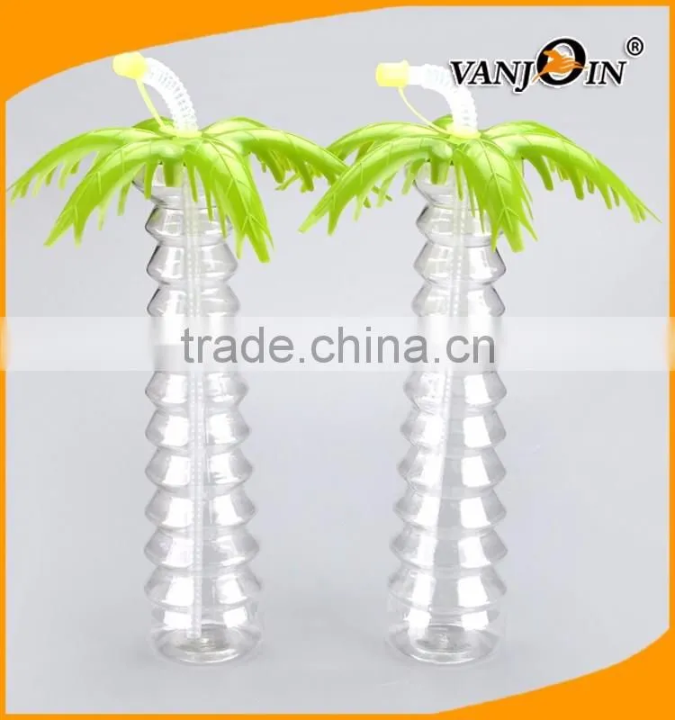 Hot Sale BPA Free Coconut Tree 16oz Cold Pressed Bottles Beverage Bottles