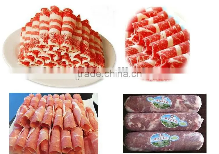 Frozen meat sliceing machine