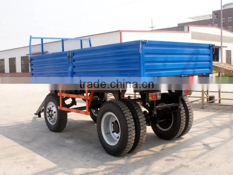 4T -8T 2 axles mini full trailer / farm trailer / towing vehicle