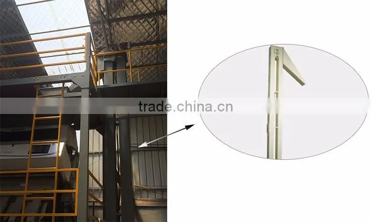Vertical chain transmission lifting grain processing machinery