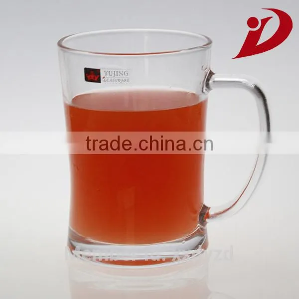 Fancy Color Glass Cup with Clear Stem