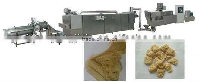double-screw soybean protein food processing line/soya protein food processing line