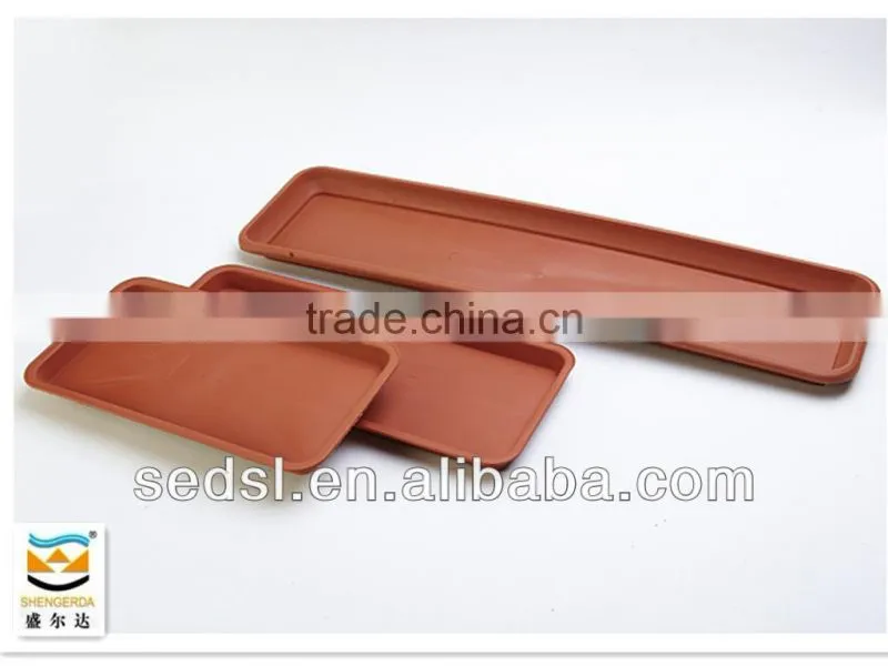 Different specifications terracotta round plastic flower pot saucers