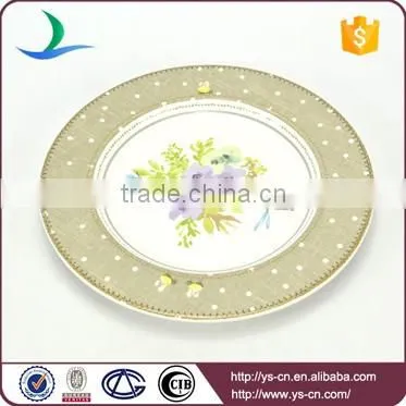 Flower Design Dolomite Ceramic Coaster For Home Decoration