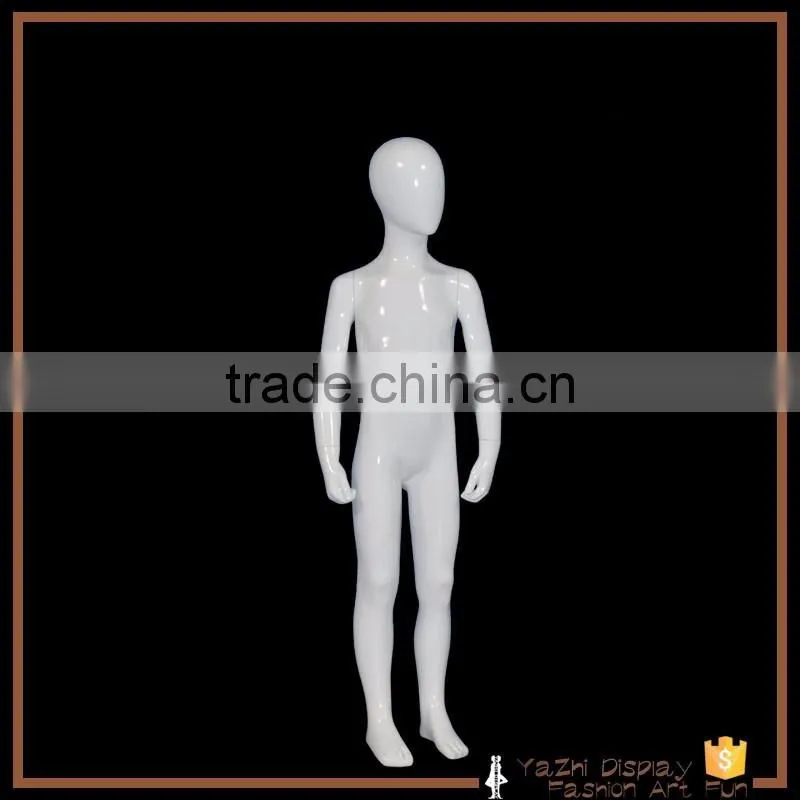 hot sale Realistic lovely child mannequin with glossy white