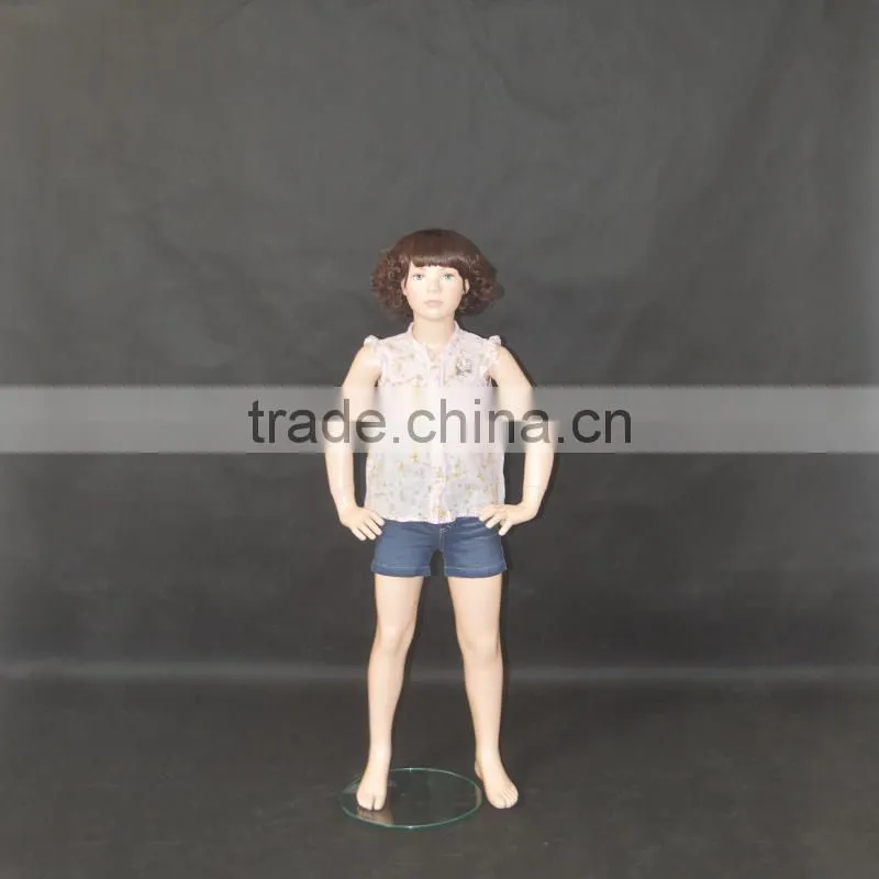 Children dress display mannequin,little girl models,6~8 year old girl mannequin