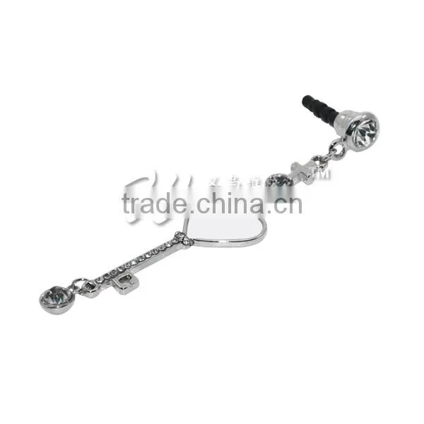 2015 New Mobile Phone Accessory Sublimation Metal Earphone Stopper