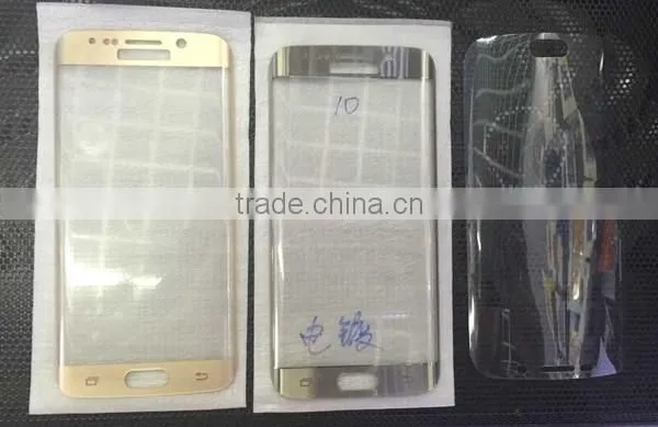 Mobile phone screen protective film,tempered glass screen protector for Samsung s6 edge , touch screen glass film
