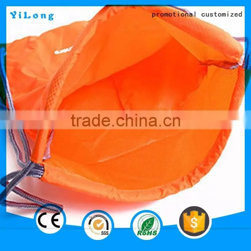2016 China supply climbing rope bag logo custom string bag draw string bag