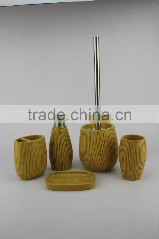 EAO820 bamboo bathroom accessory set China supplier 6 pcs