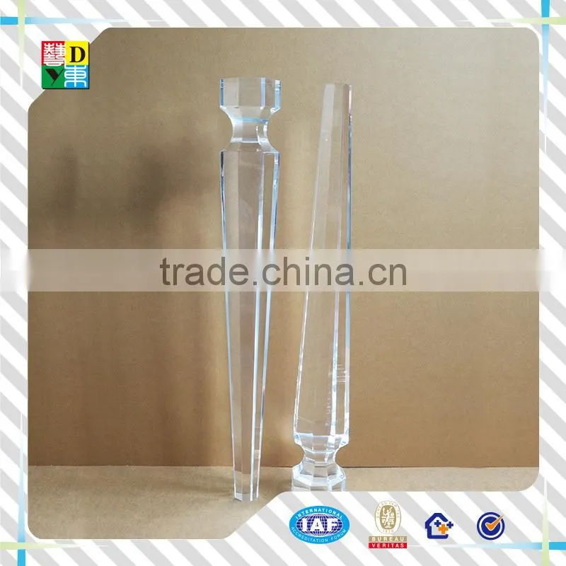 Clear acrylic lucite chair legs, acrylic bench legs, lucite bench legs