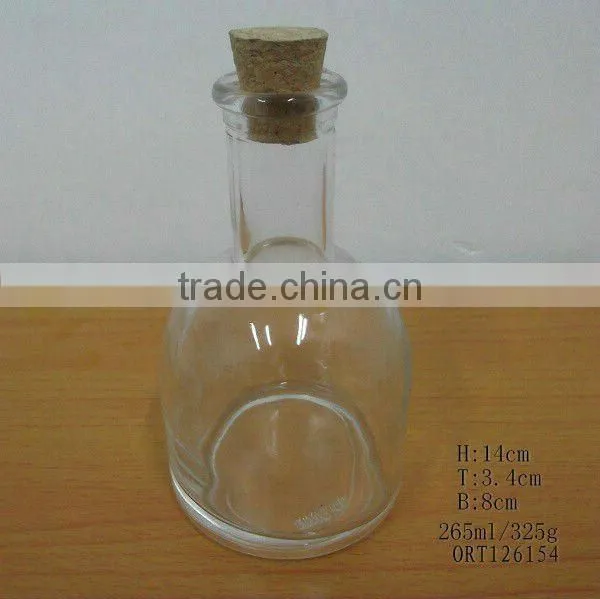clear glass aroma bottle