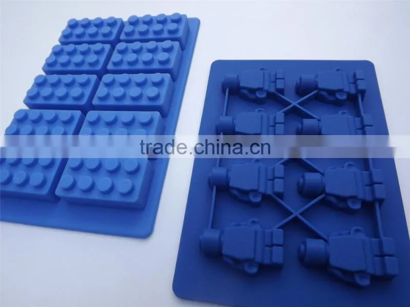 lego ice mold silicone ice cube tray