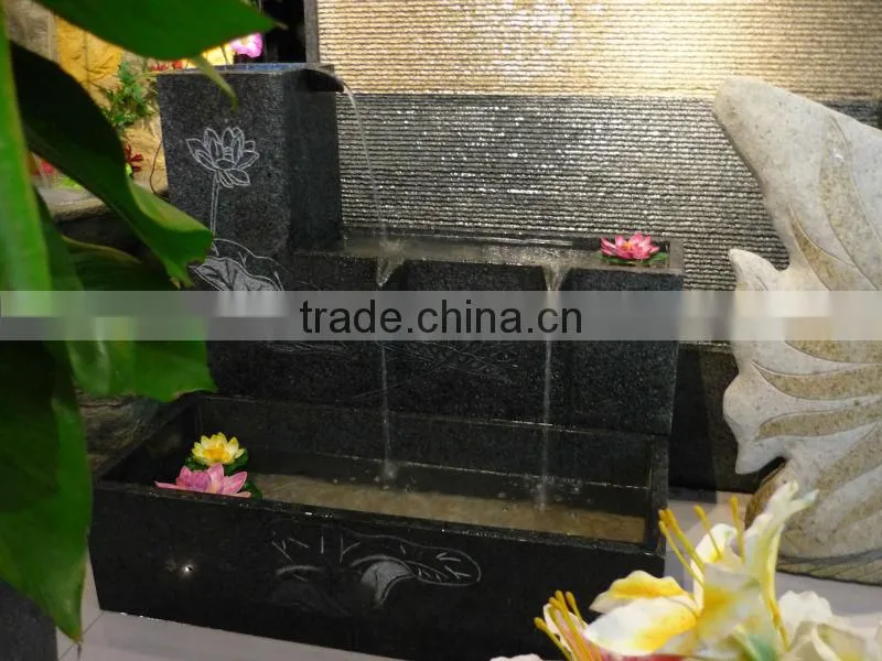 Chinese style stone carving mini water floating fountains