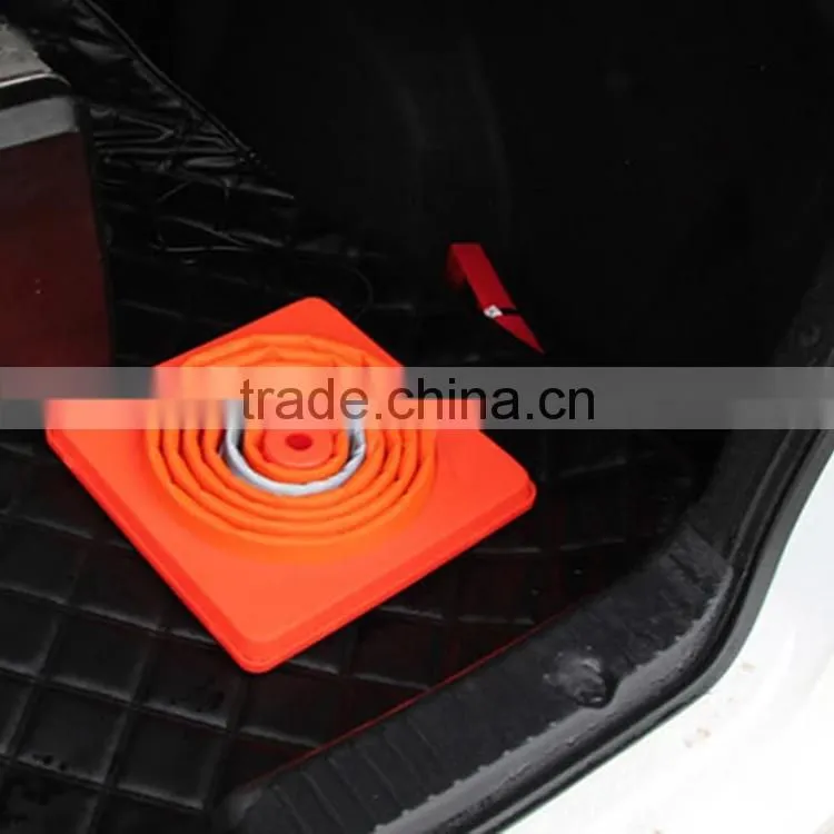 Foldable traffic cone reflective traffic cone