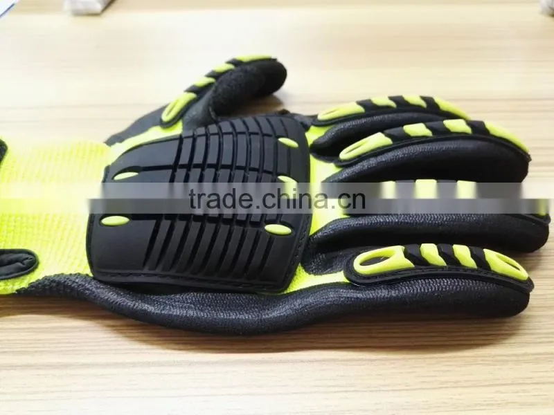 TPR gloves, nitrile Sandy Finish gloves,Impact Resistant TPR Glove