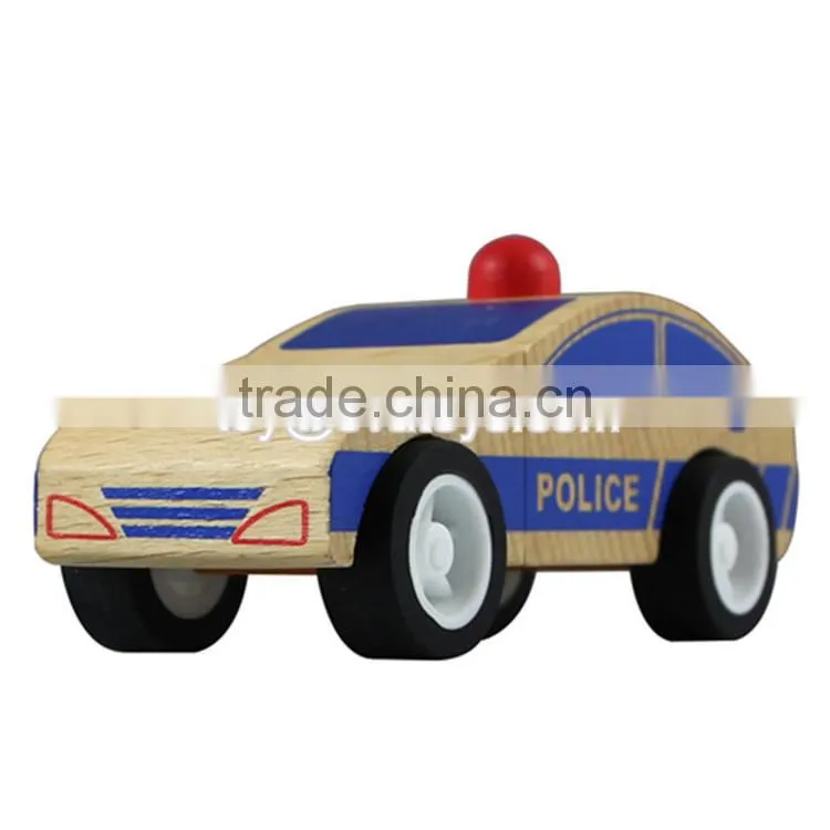 Wholesale cheap small wooden toy ambulance truck for kids W04A052