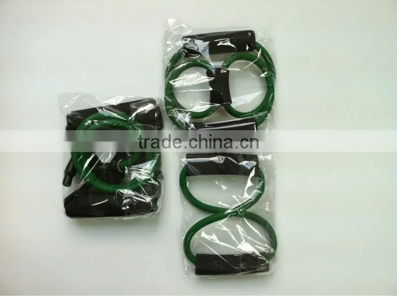Natural latex resistance band set&Resistance tube with foam handle