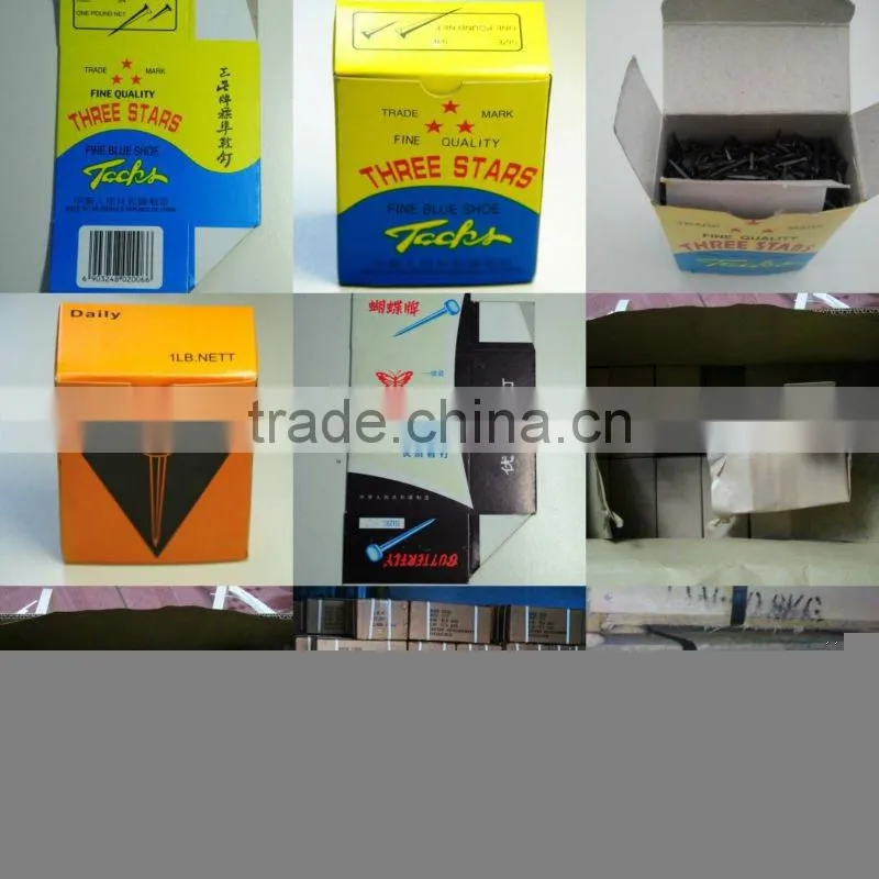 three star brand shoe tack nail