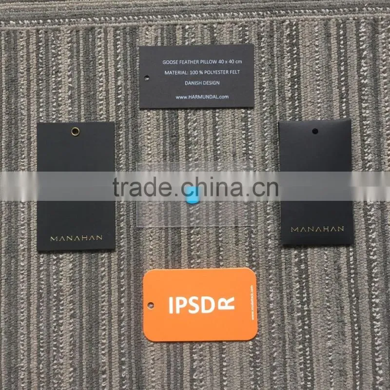 2017 Custom factory direct wholesale high quality clothing Hang Tags