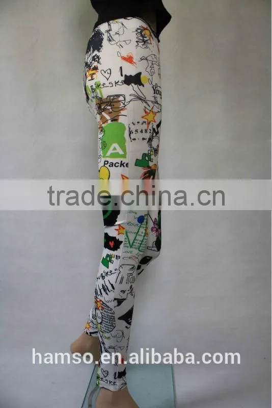 colorful women's lovely cartoon leggings