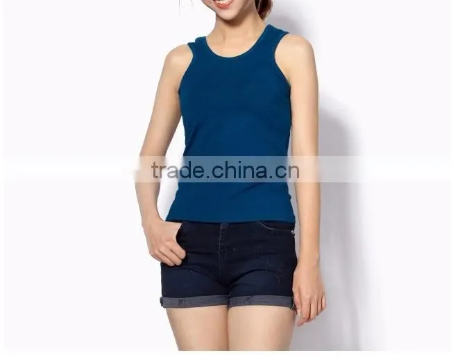 New cutting style of tank top, blank women tank top, custom tank top