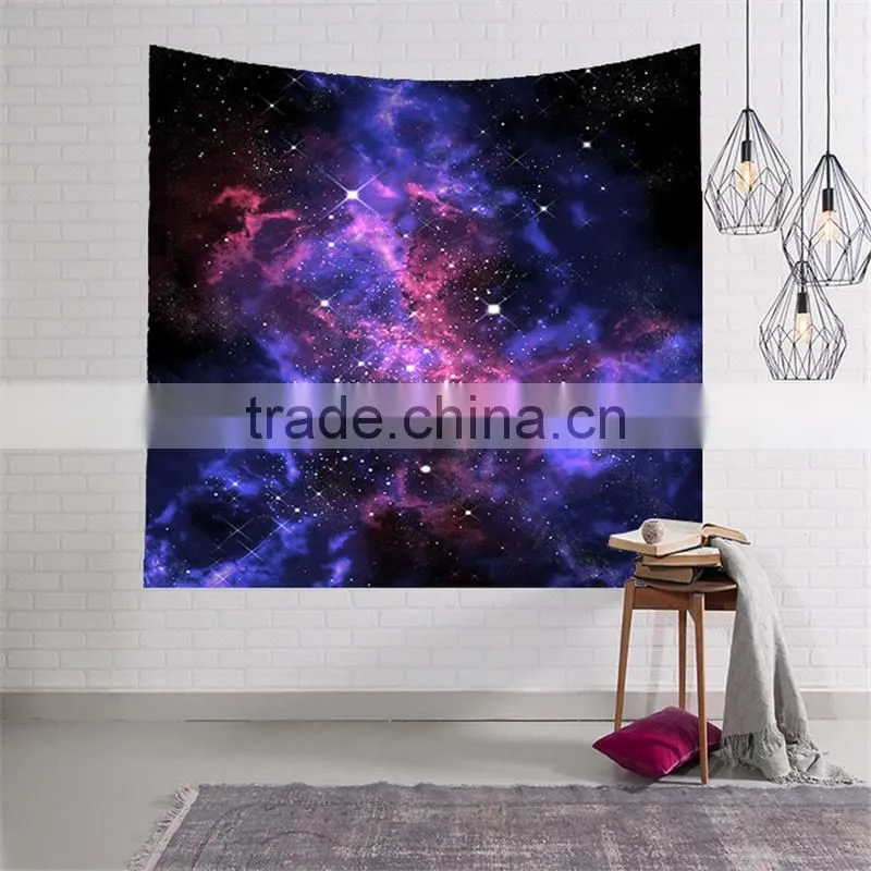Wholesale hot sale Amazon wall tapestry Beach towel Elephant and Starry sky Digital print tapestry